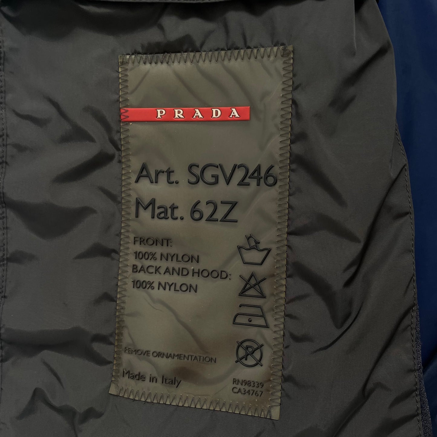 2000ss prada nylon blouson jacket 52