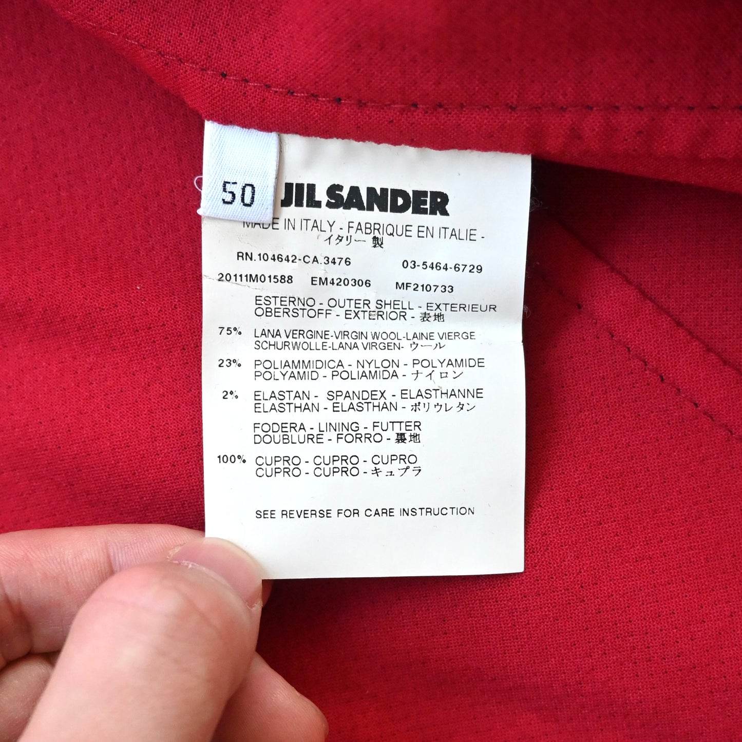 2011aw jil sander wool riders jacket 50 by raf simons