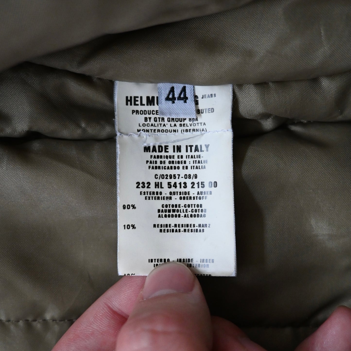 1999aw helmut lang astro biker cotton jacket 44