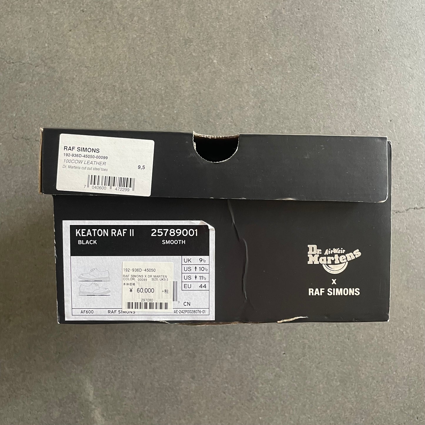 2019aw raf simons Dr. Martens Exposed Steel Toe Shoes 44