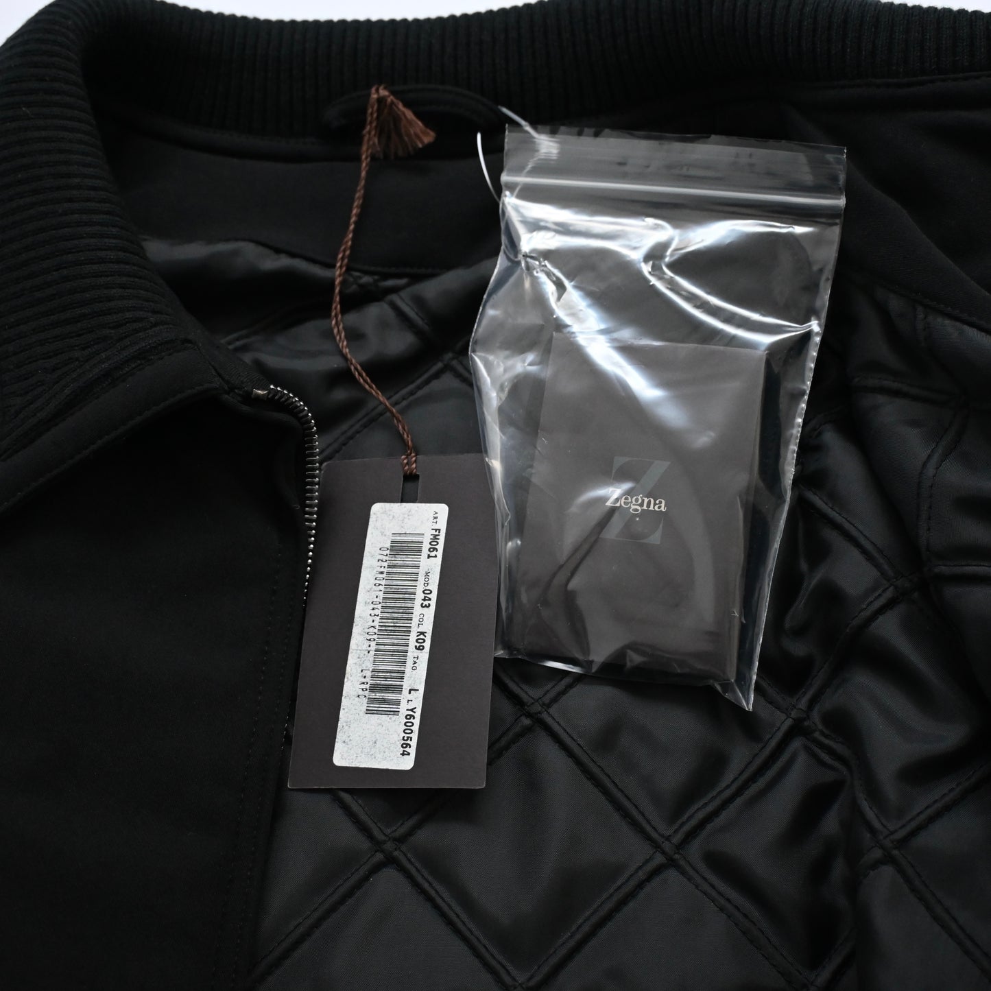 2000s ermenegildo zegna nylon padded blouson 52
