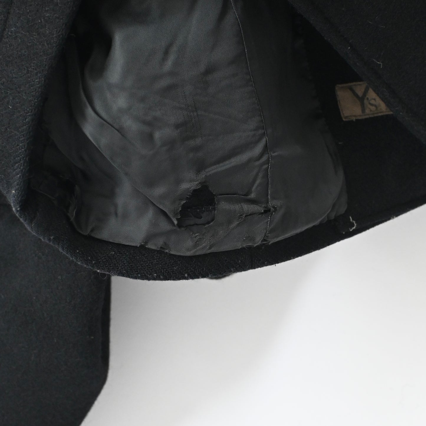 1980s Y‘s yohji yamamoto wool collarless jacket 2