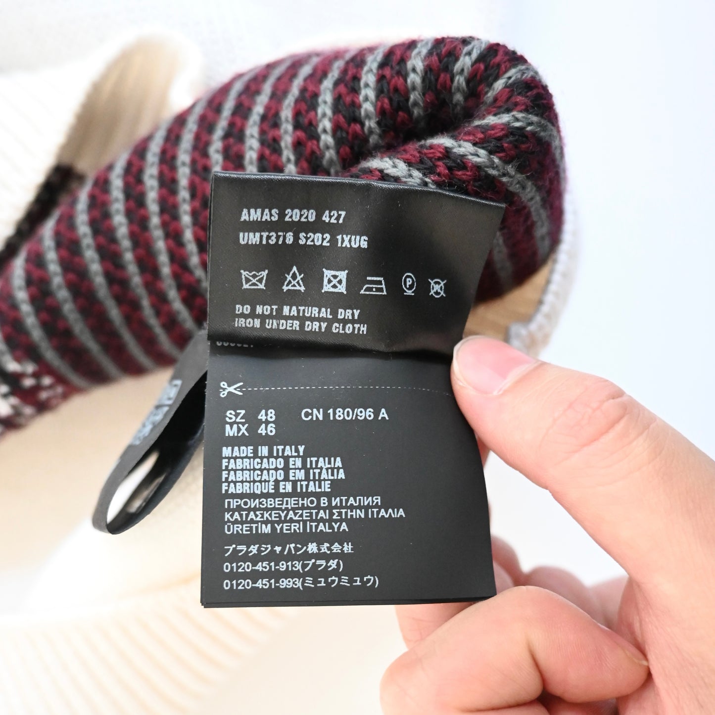2020aw prada kint virgin wool vest 48
