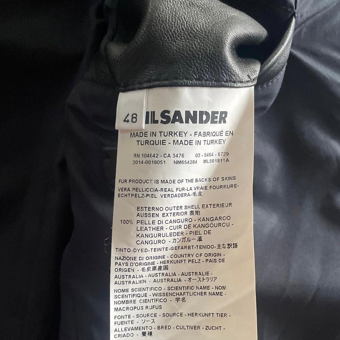 2014aw jil sander fur docking leather hoodie 48