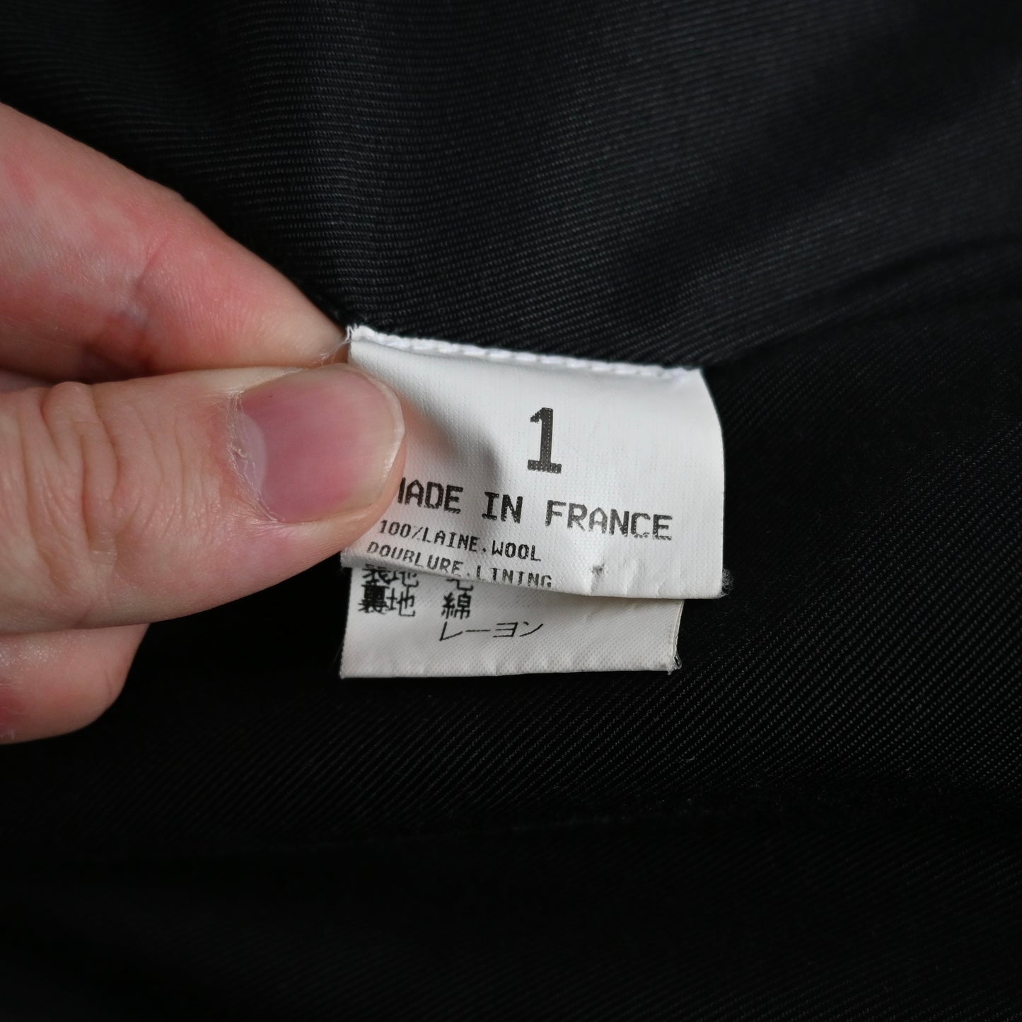 1990s agnes b homme tweed wool coat 1