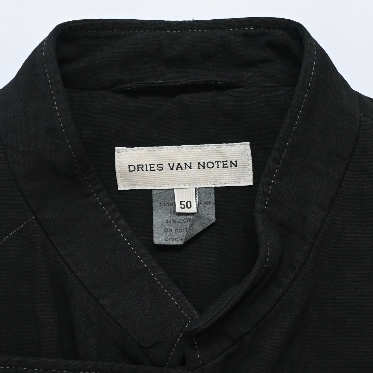 1990s dries van noten cotton napoleon jacket 50