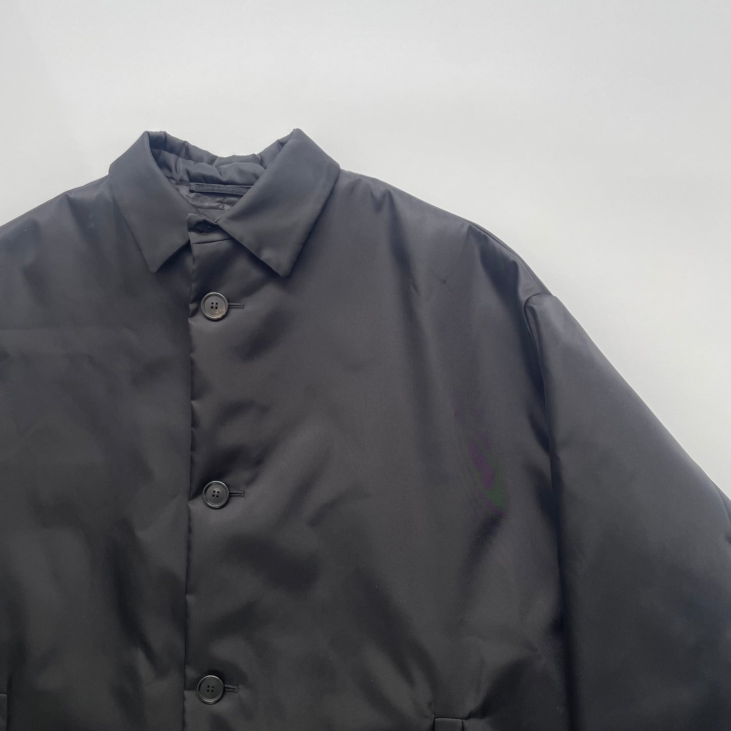 2021aw prada spg891 re nylon long coat L by raf simons