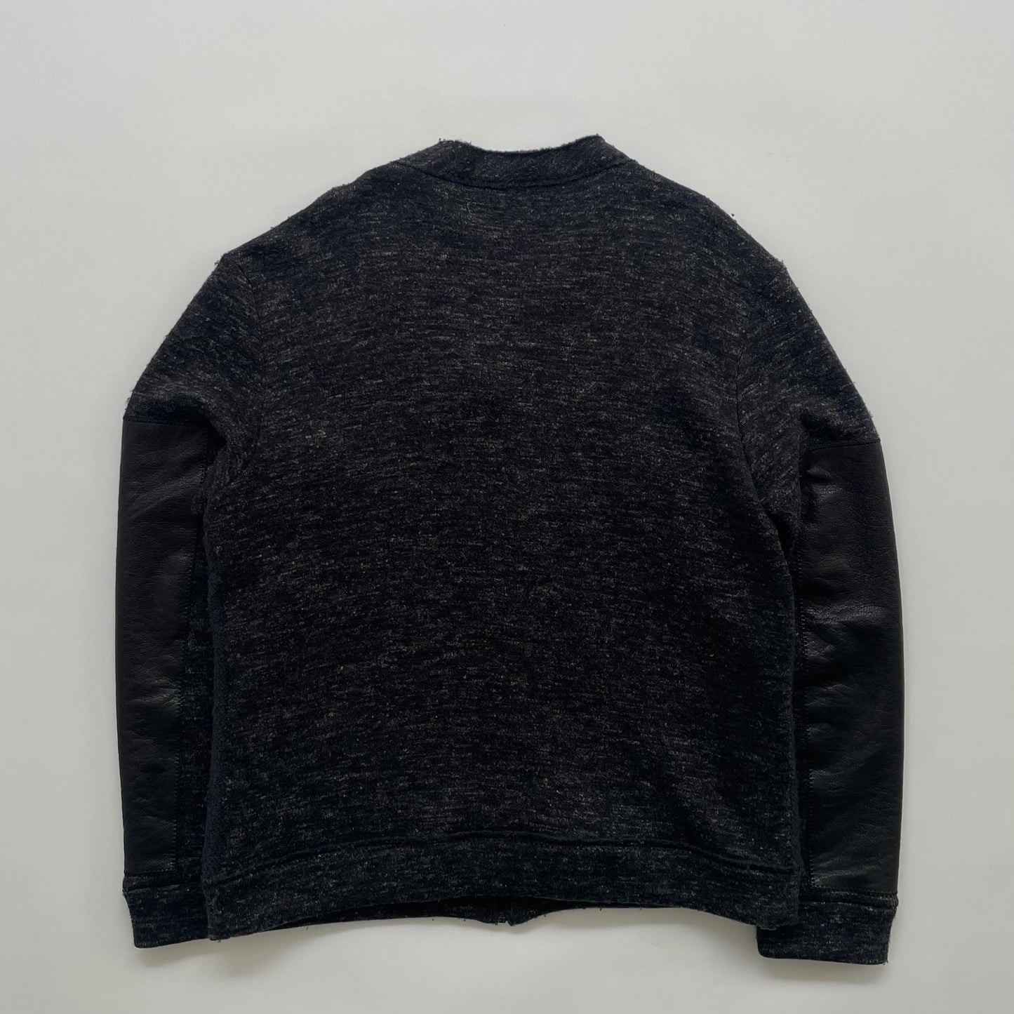 2015aw bottega veneta leather docking wool cardigan 52