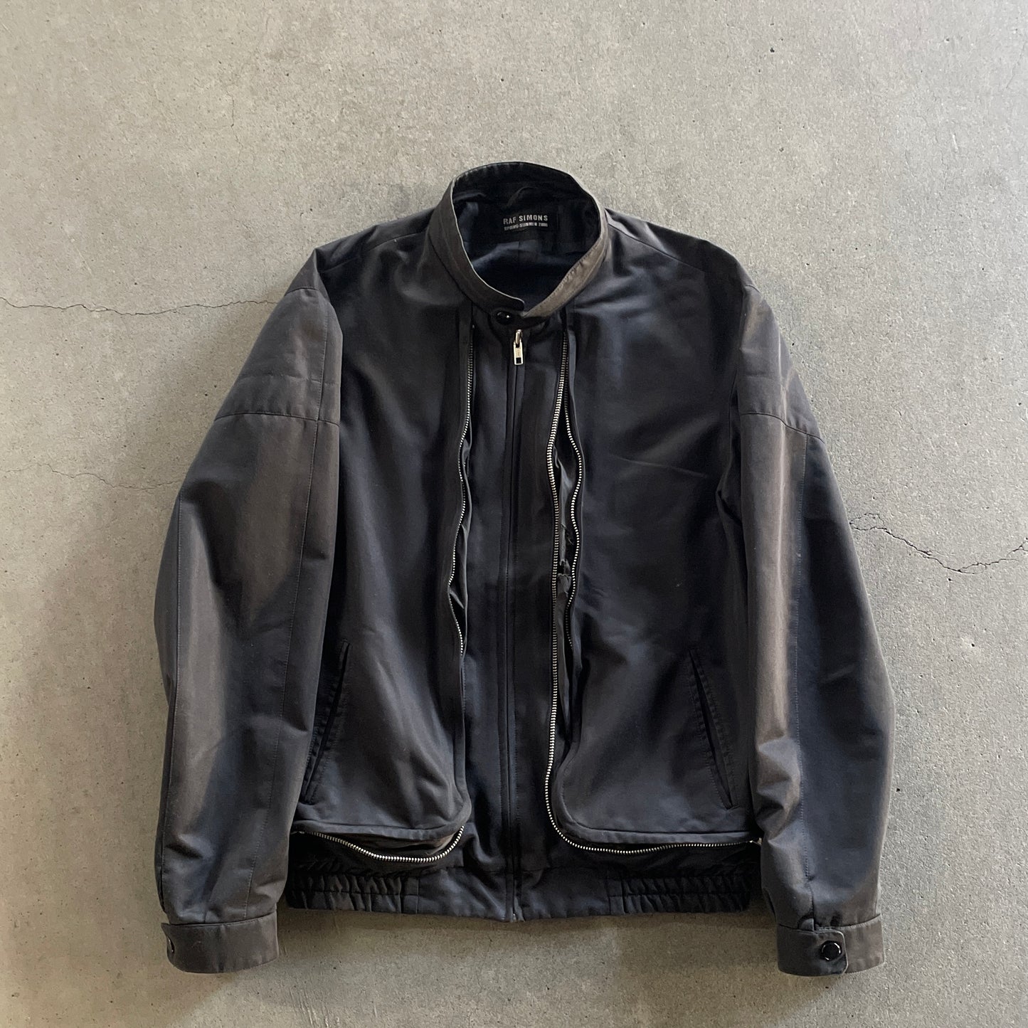 2000ss raf simons multi zipper bomber jacket 46