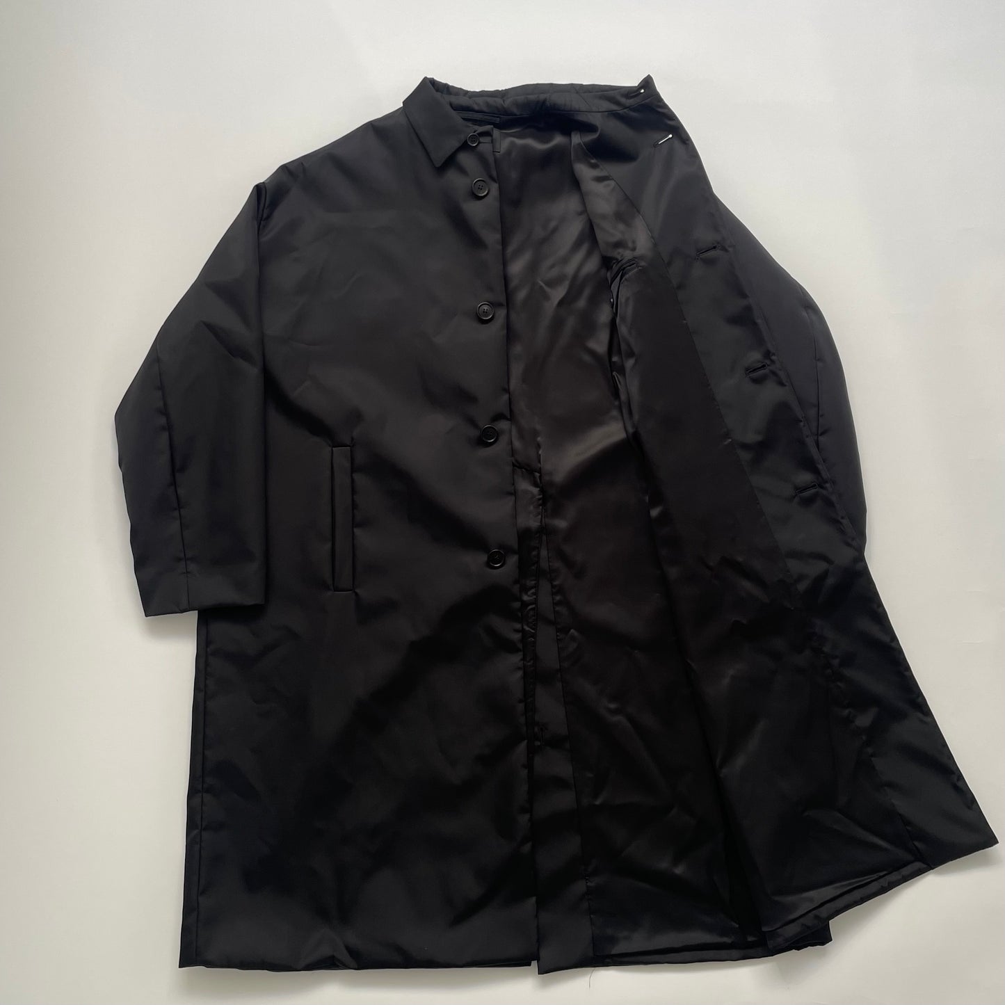 2021aw prada spg891 re nylon long coat L by raf simons