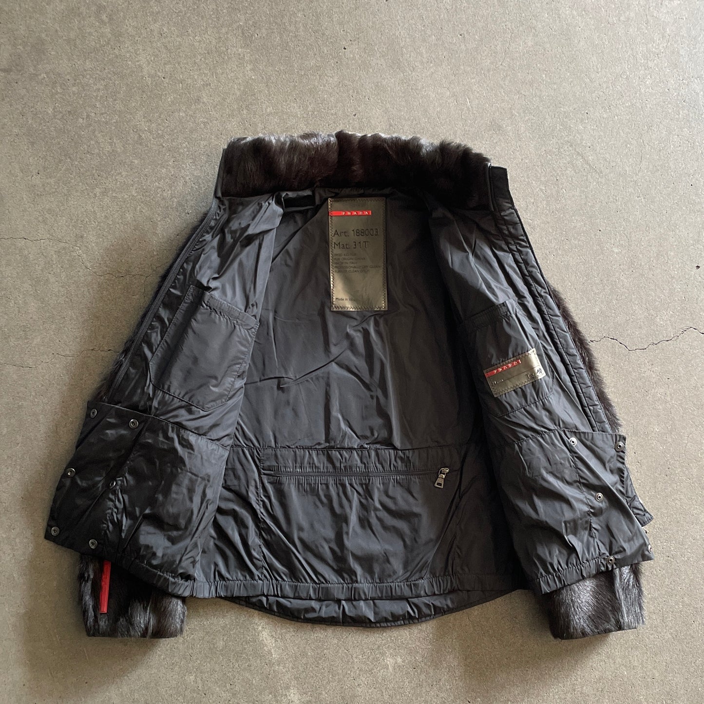 1999aw prada sport fur blouson S