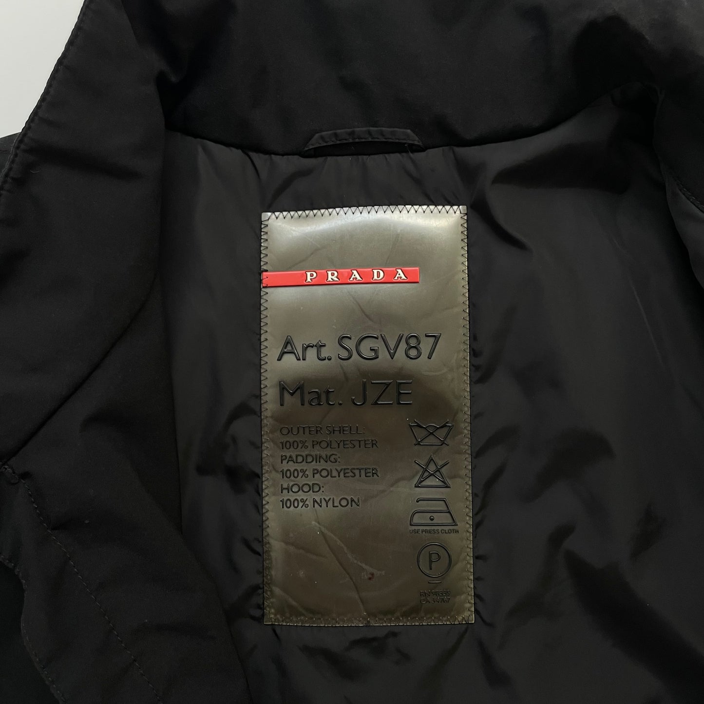 2000s prada sport sgv87 Gore-Tex blouson 56
