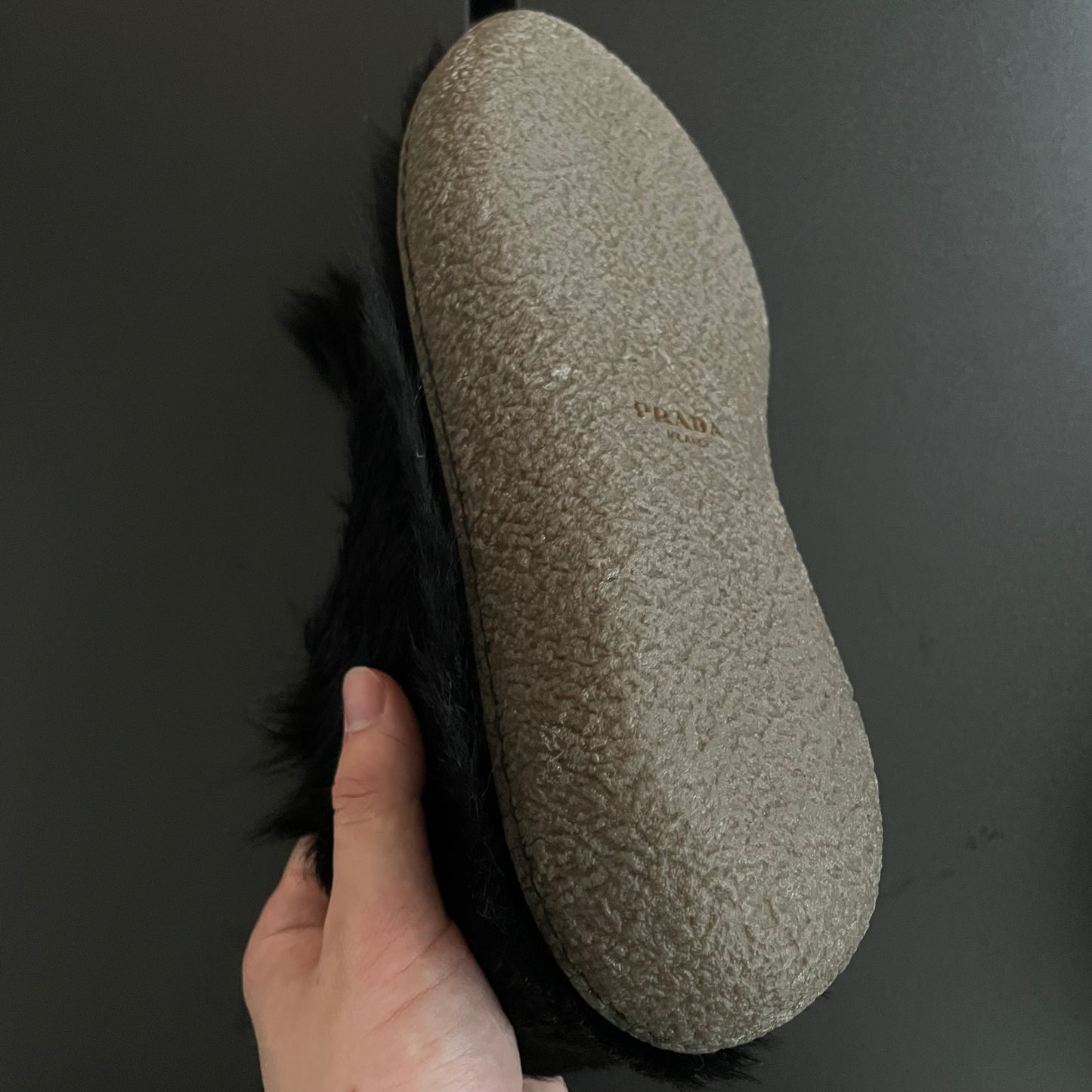 2017aw prada fur Moccasin shoes 7