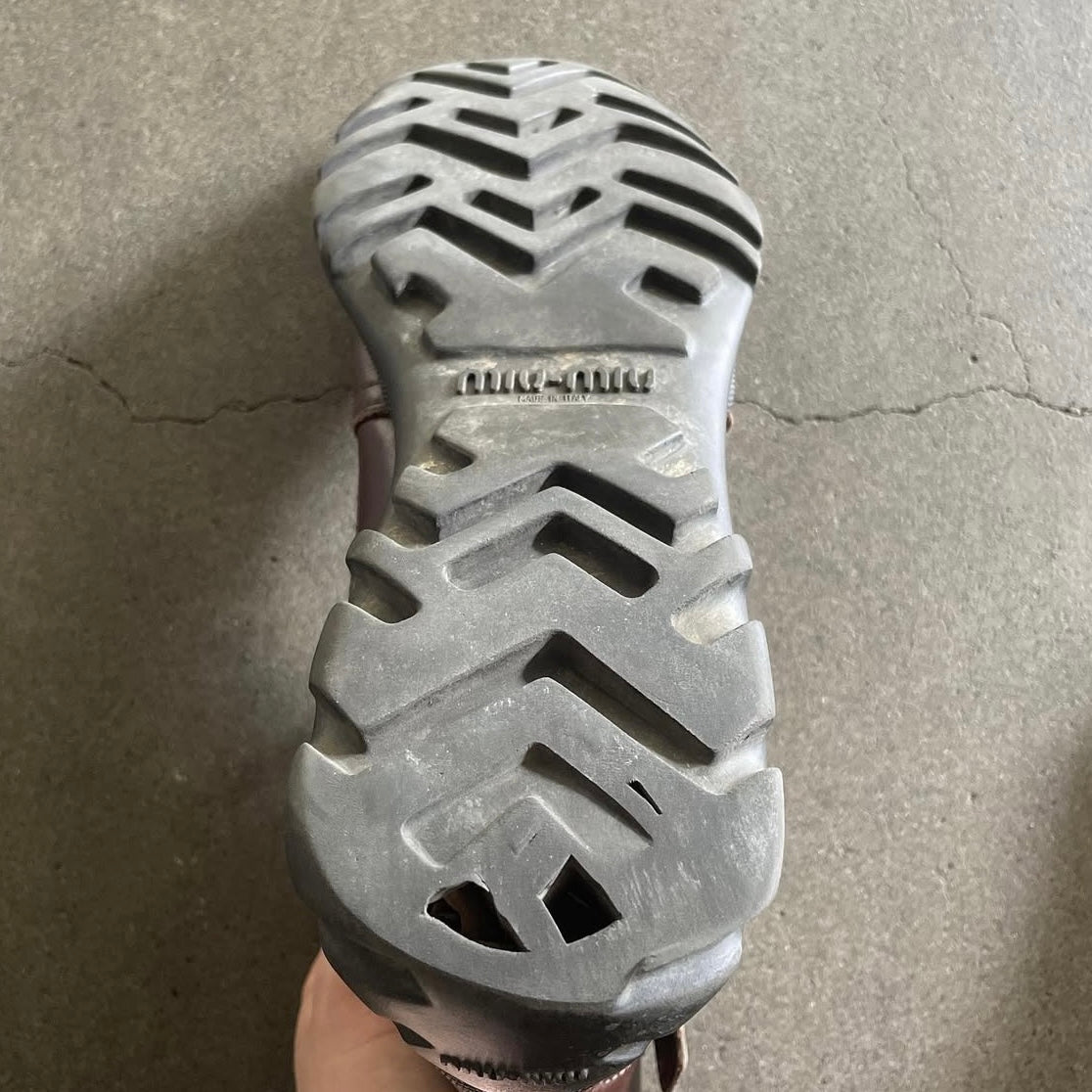 1999aw miu miu boy's leather boots 27.5