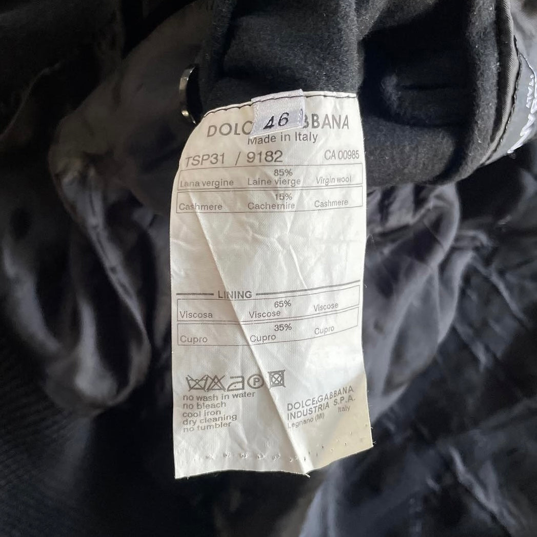 2003aw dolce&gabbana detachable
coat wool jacket 46