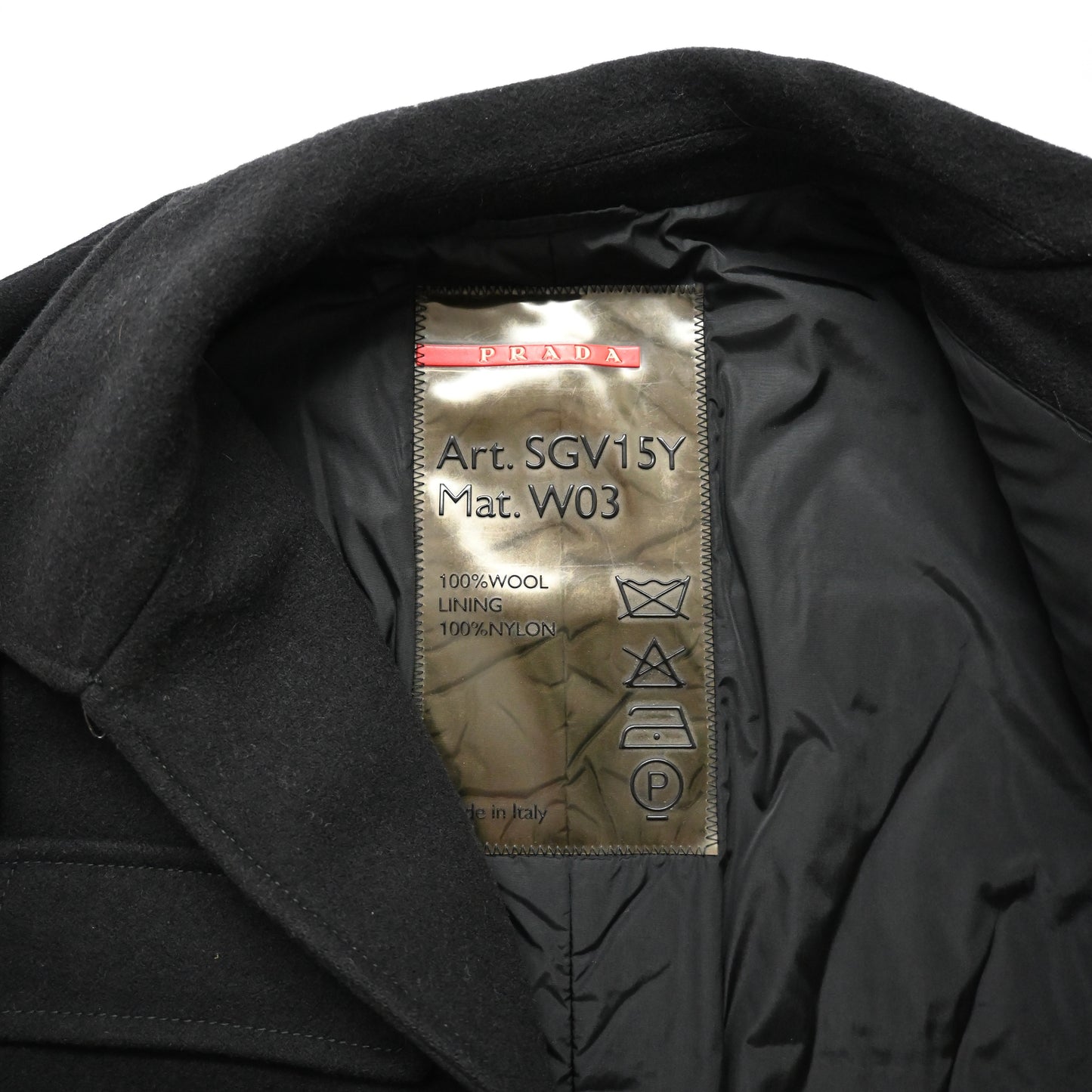 2000s prada sports sgv15y wool blouson 54