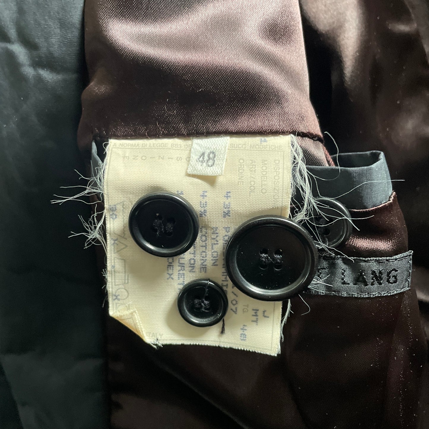 2001aw helmut lang nylon long coat 48