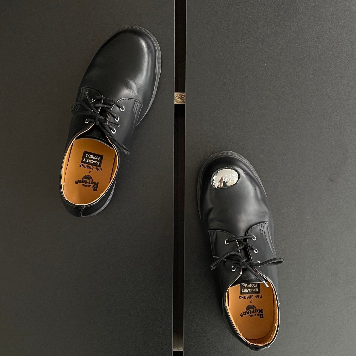 2019aw raf simons Dr. Martens Exposed Steel Toe Shoes 41