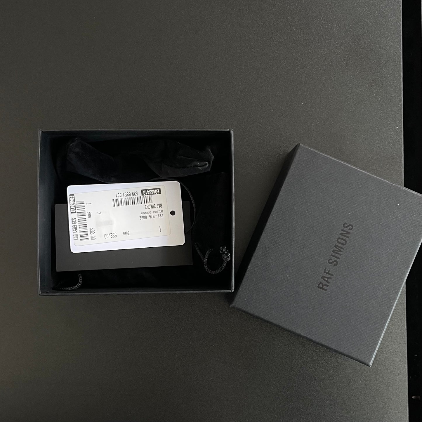 2022ss raf simons cluster chain bracelet