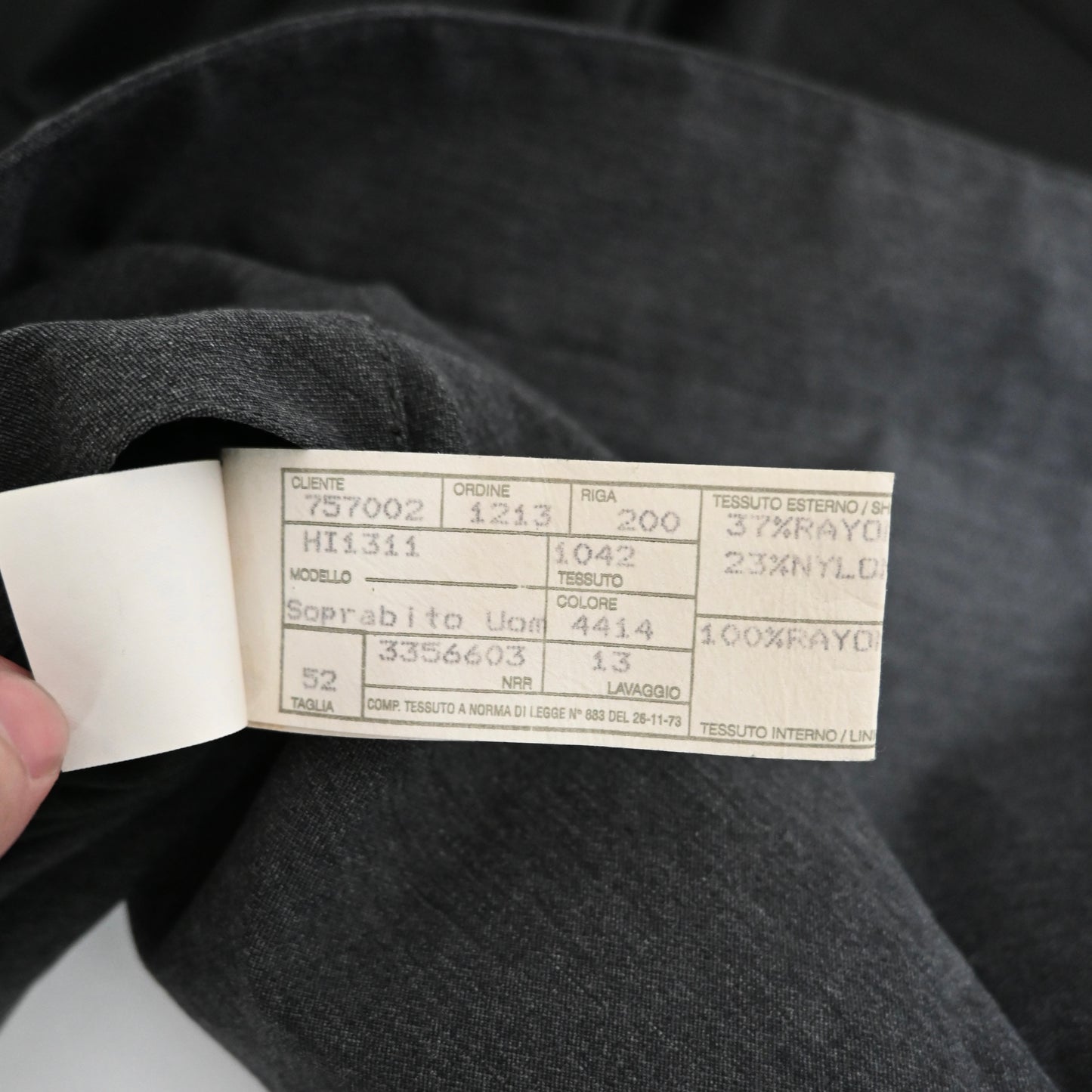 1990s giorgio armani cotton long coat 52