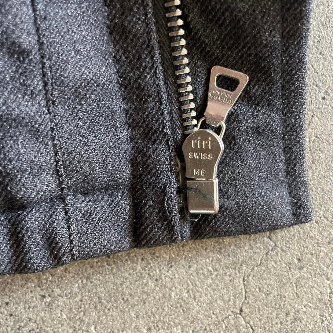 1999s prada crease effect half coat L