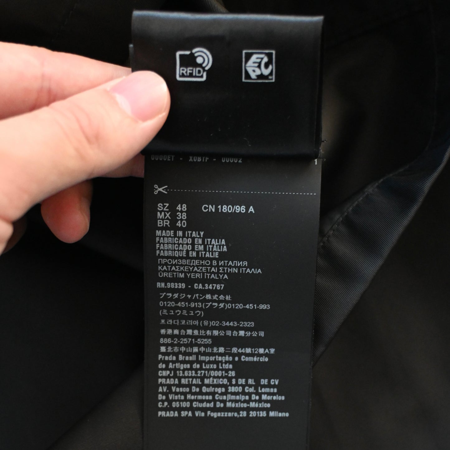 2020aw prada sgb751 re nylon half zip blouson 48