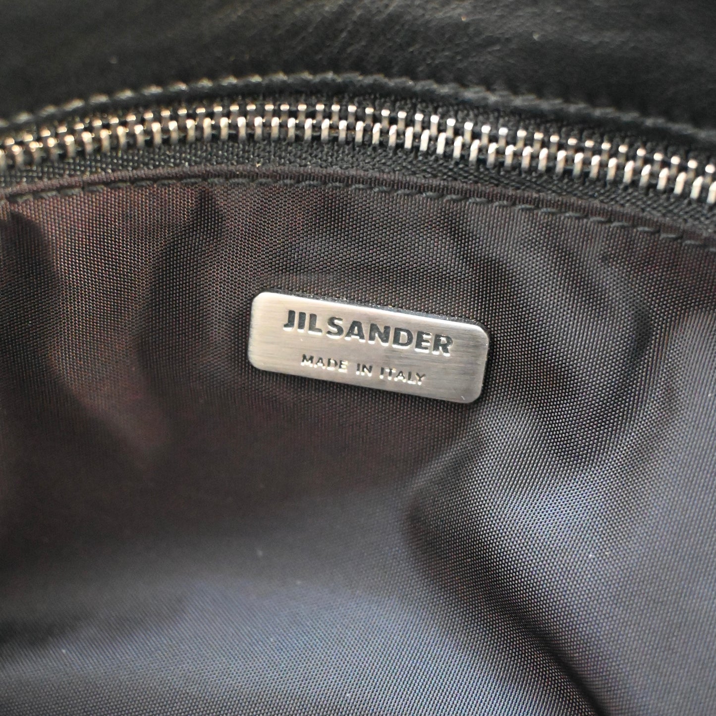2002ss jil sander leather docking mulch pocket hand bag