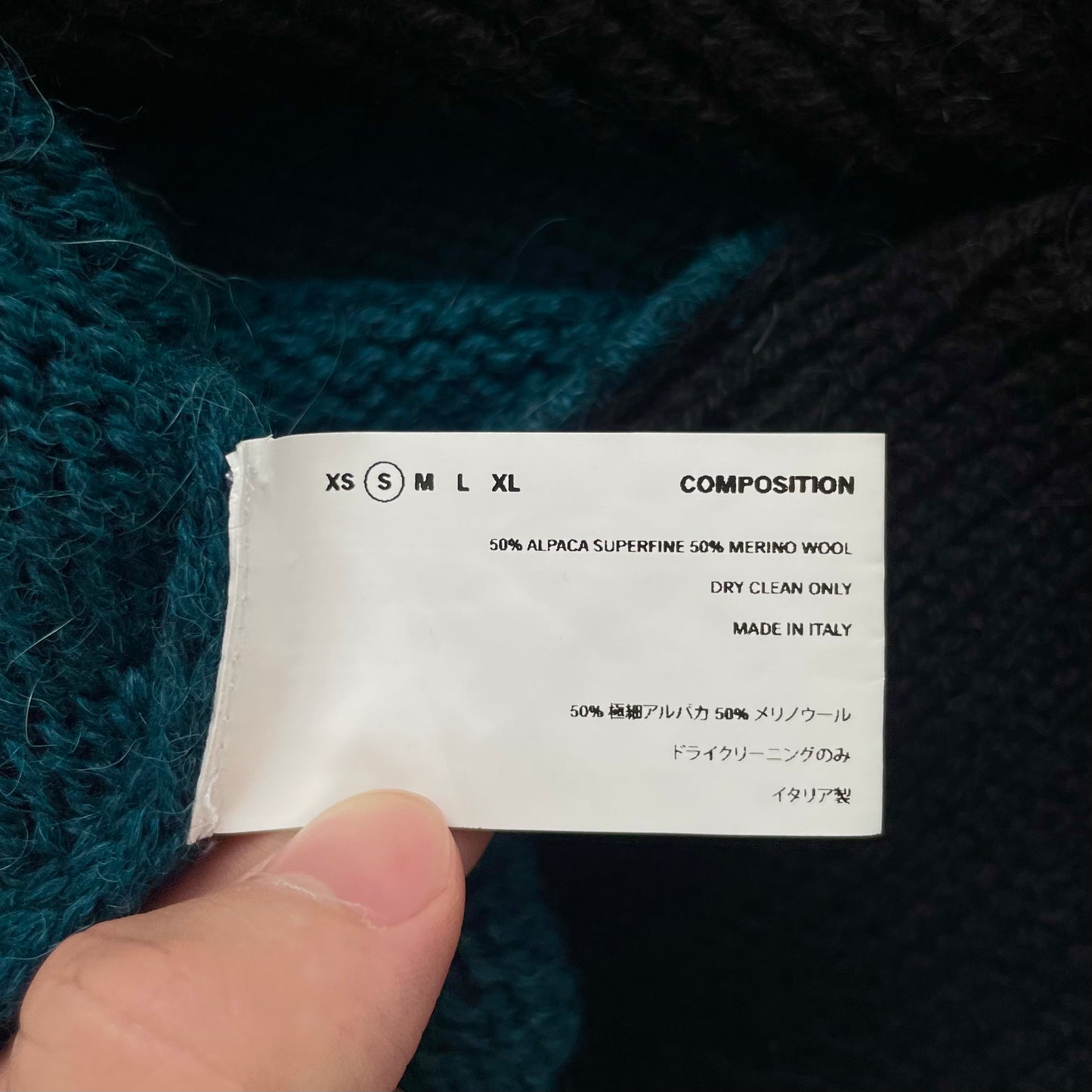 2019aw kiko kostadinov Ggeen merino and alpaca rex sweater S