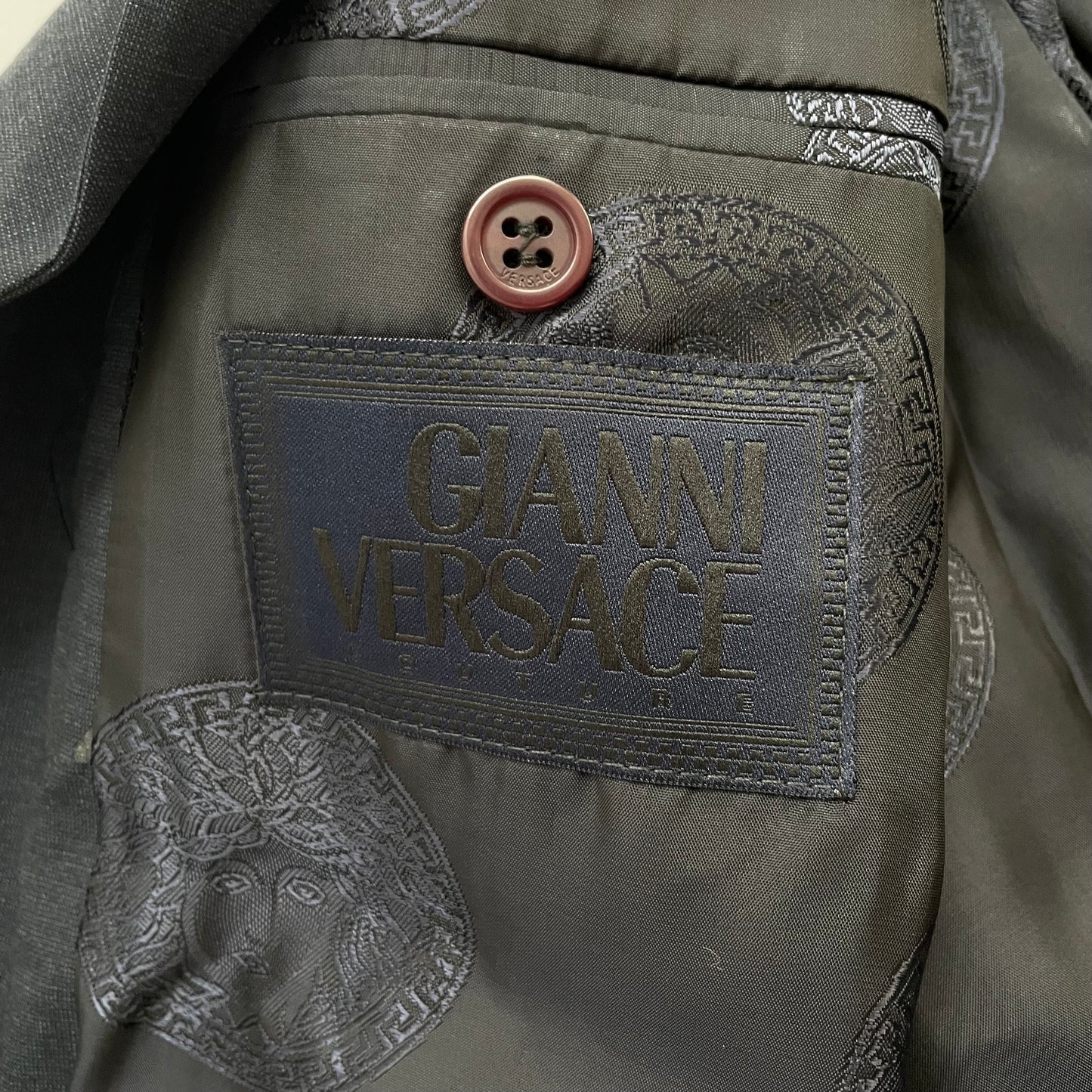 1998ss versace wool long coat 48