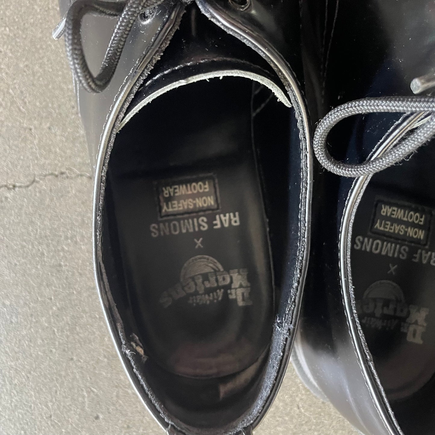 2019aw raf simons Dr. Martens Exposed Steel Toe Shoes 44