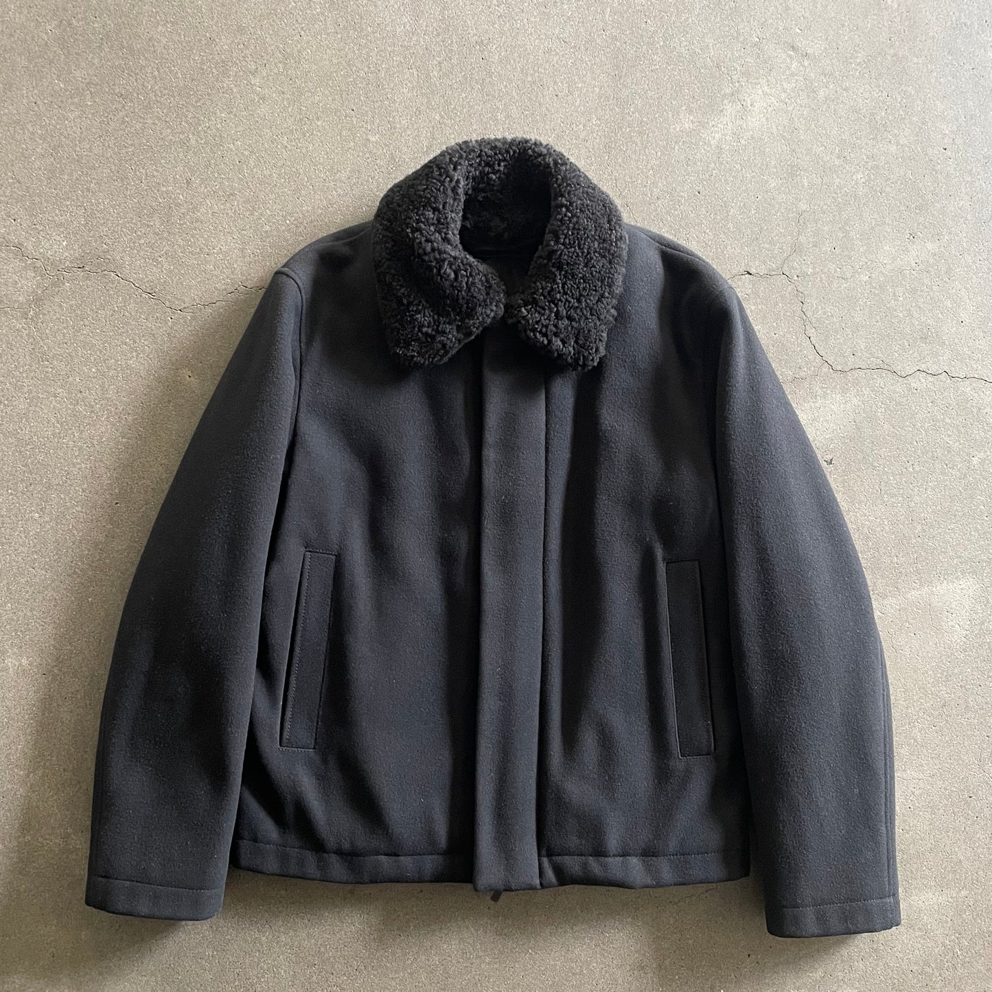 2007aw jil sander boadocking wool
blouson jacket 46 by raf simons