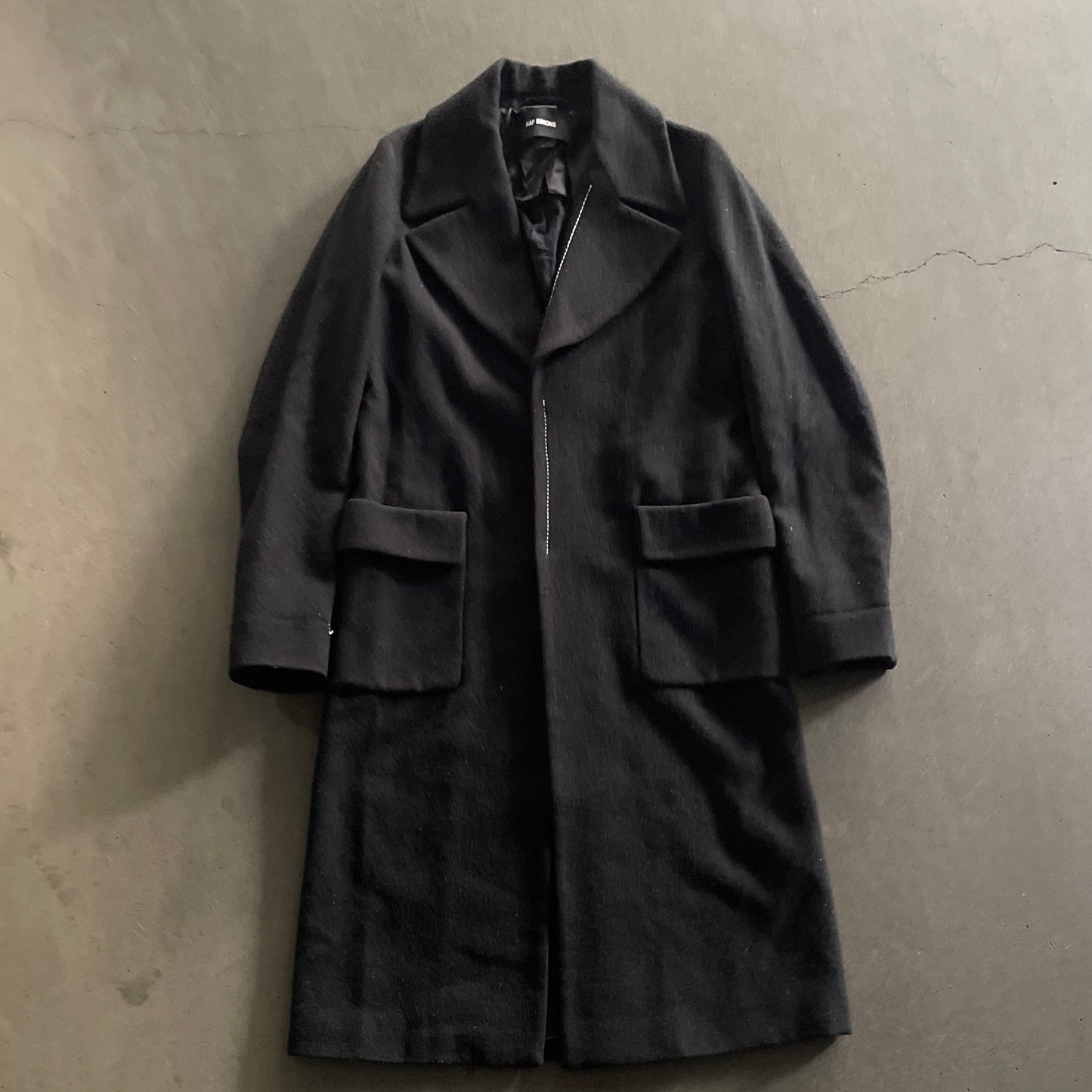 2015aw raf simons stitch wool coat 46