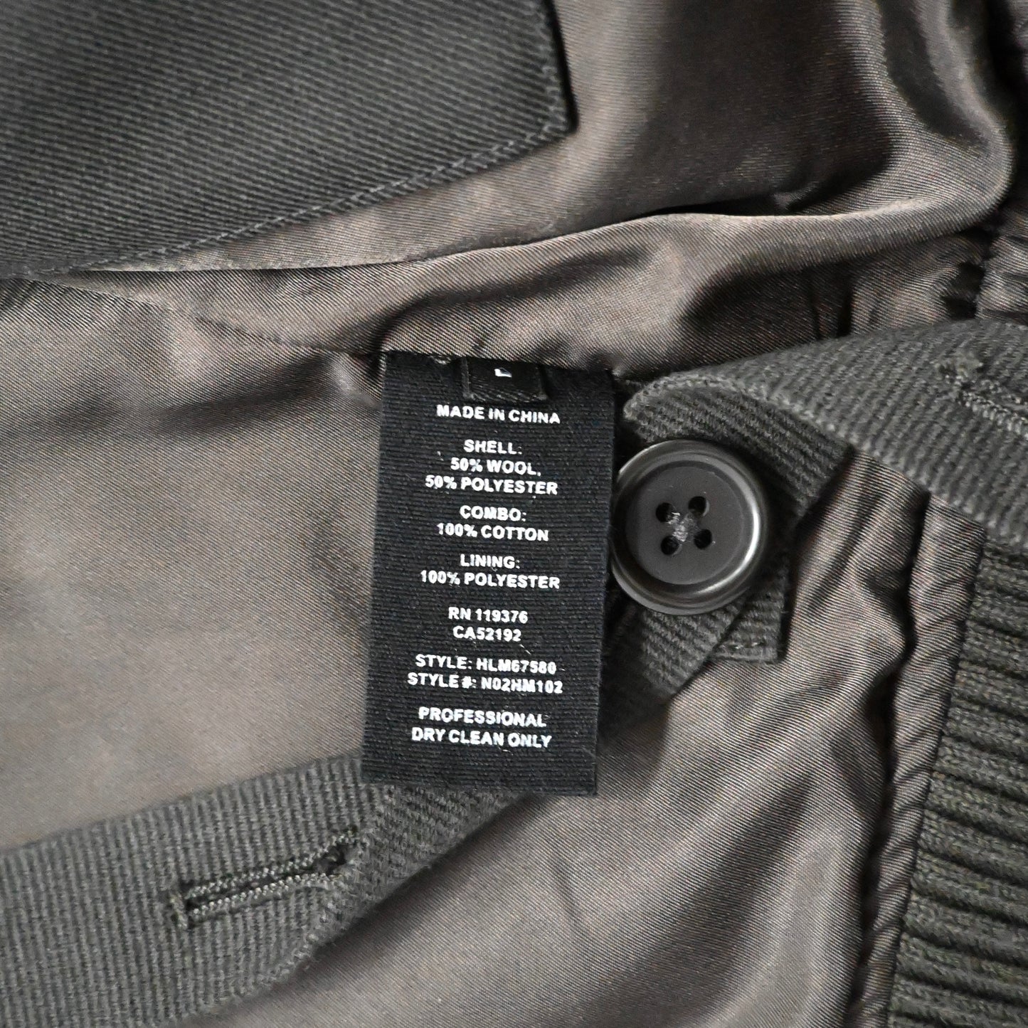 2023aw helmut lang twill wool-blend bomber jacket L