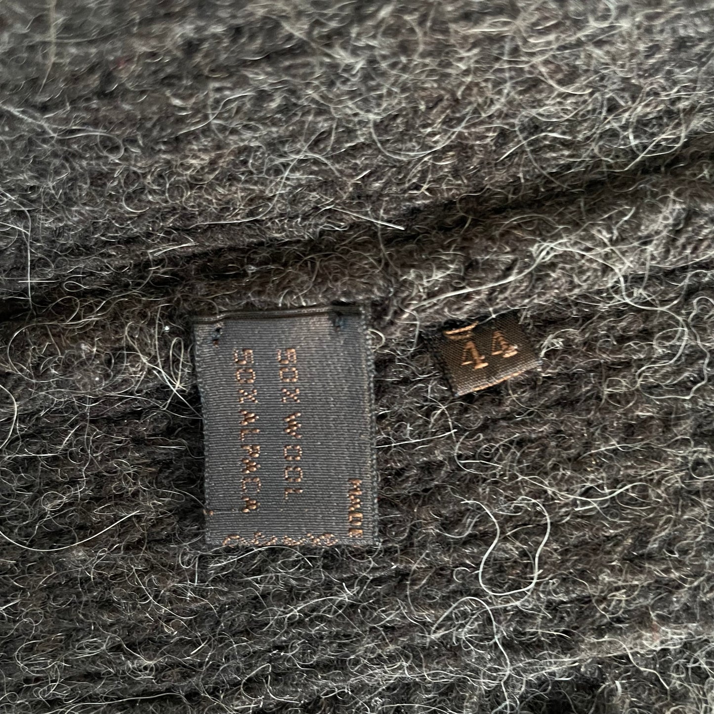 1999aw prada wool kint cardigan 44