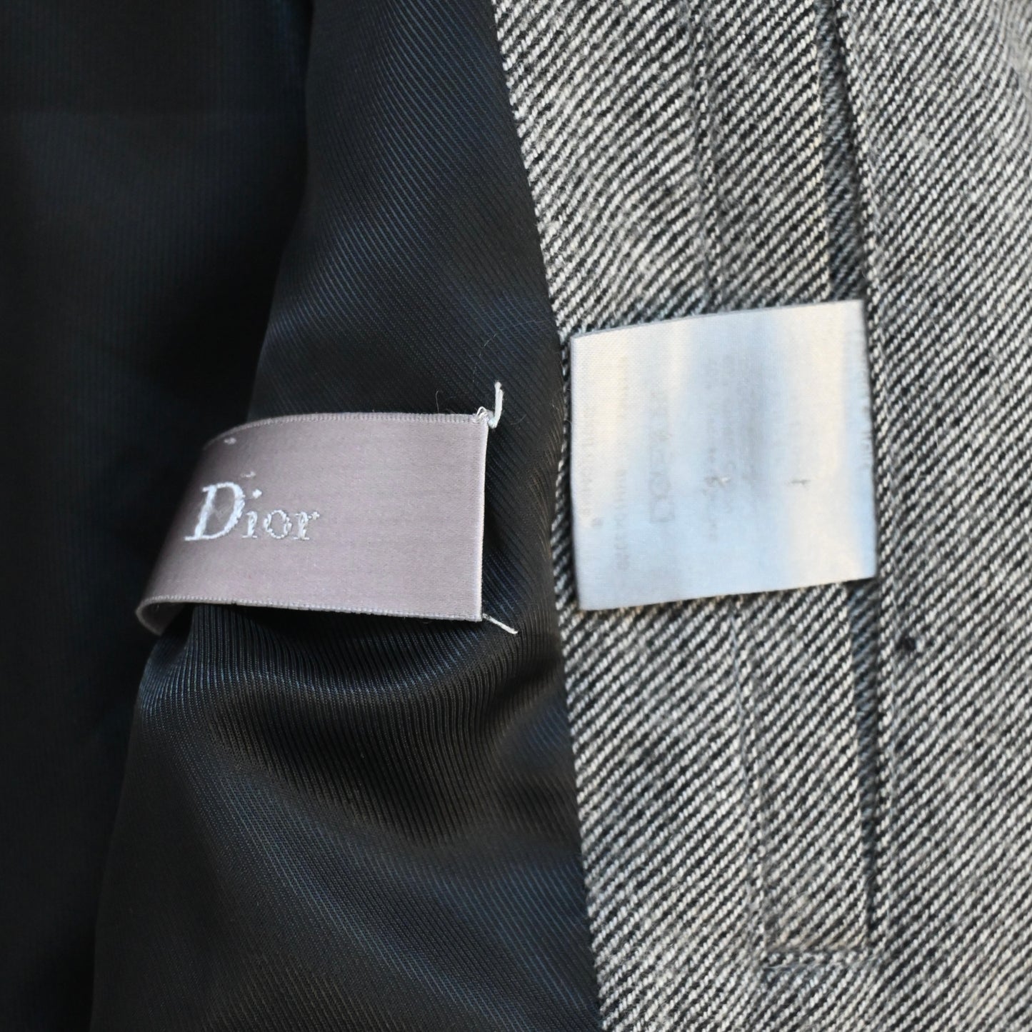 2006aw dior homme tweed wool blouson 44 by Hedi Slimane