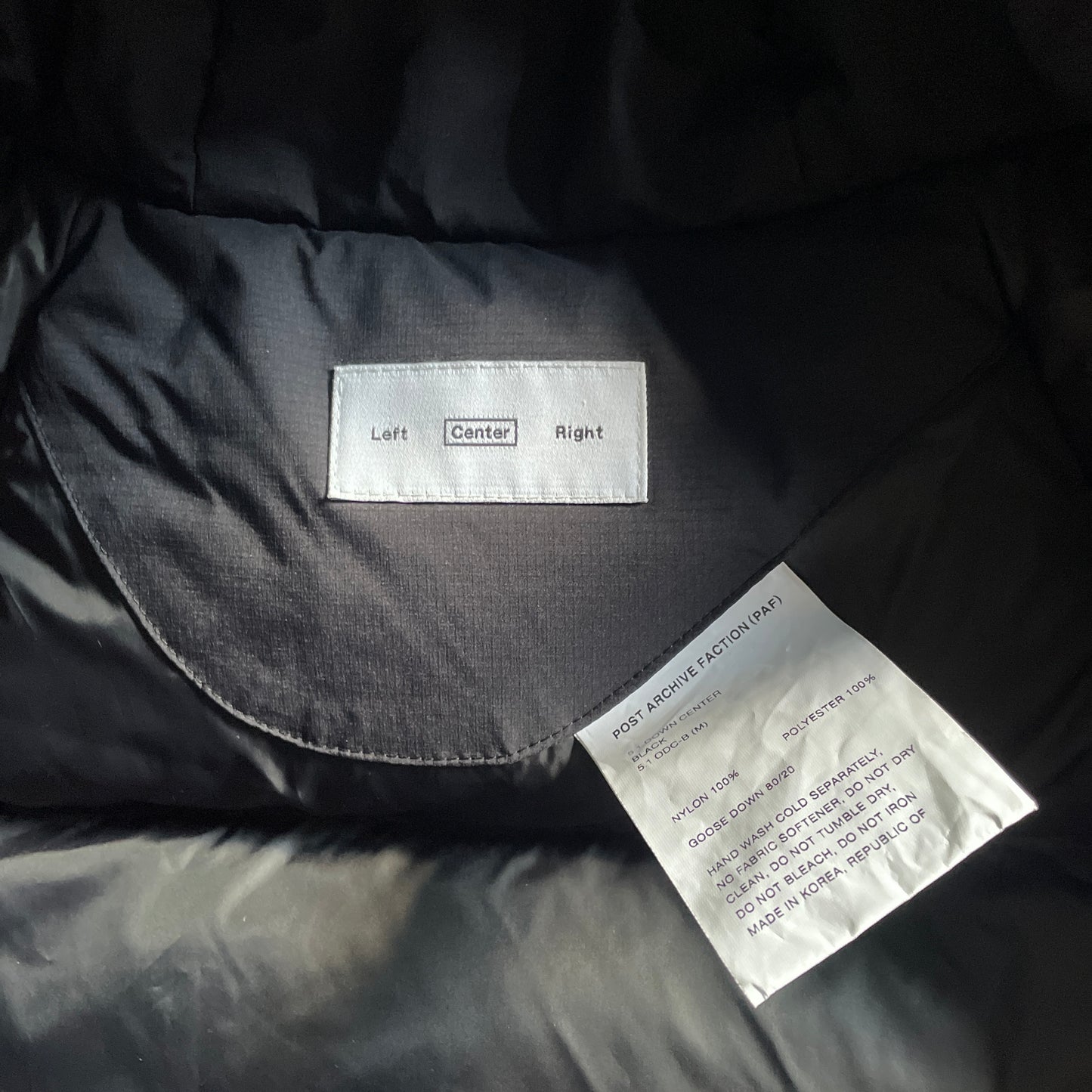 2022aw post archive faction 5.1
polyester down jacket M