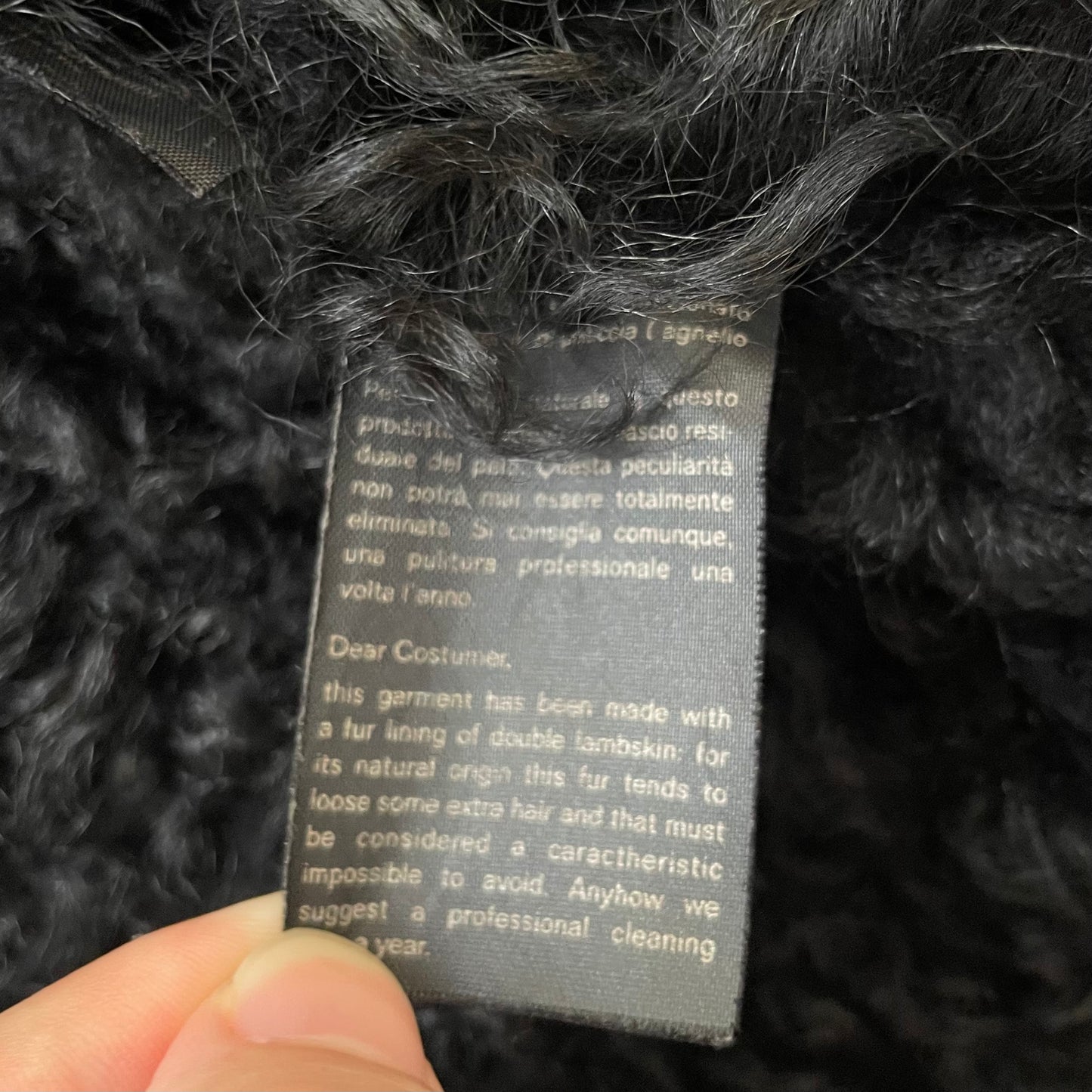 2001aw gucci genuine leather mouton jacket 46 by Tom ford