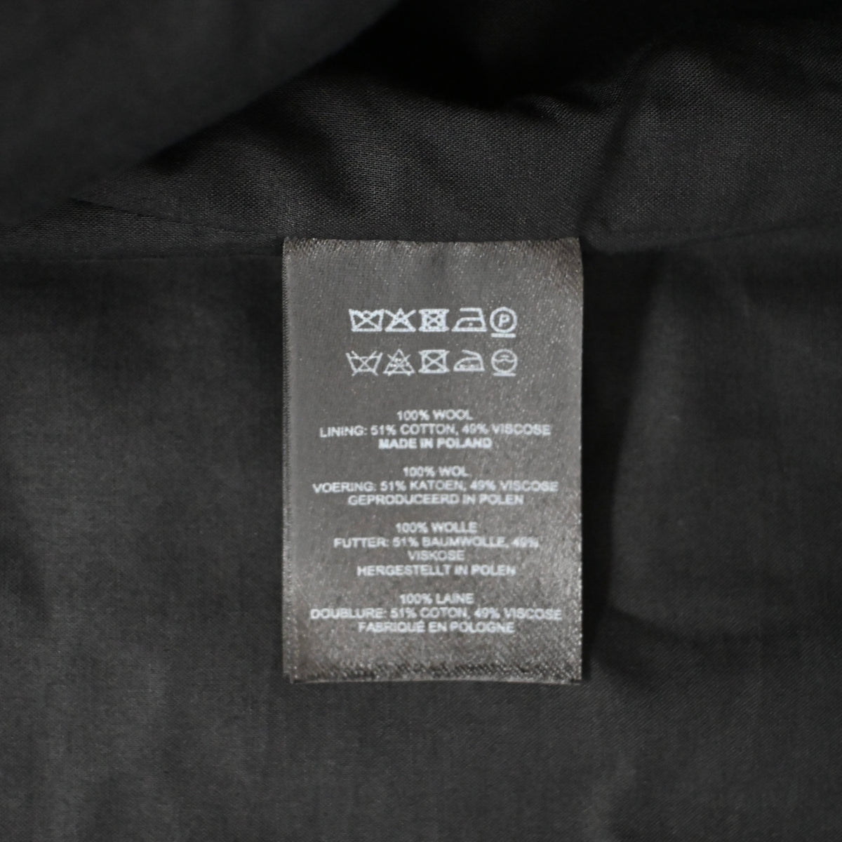 2024aw dries van noten navy wool coat L