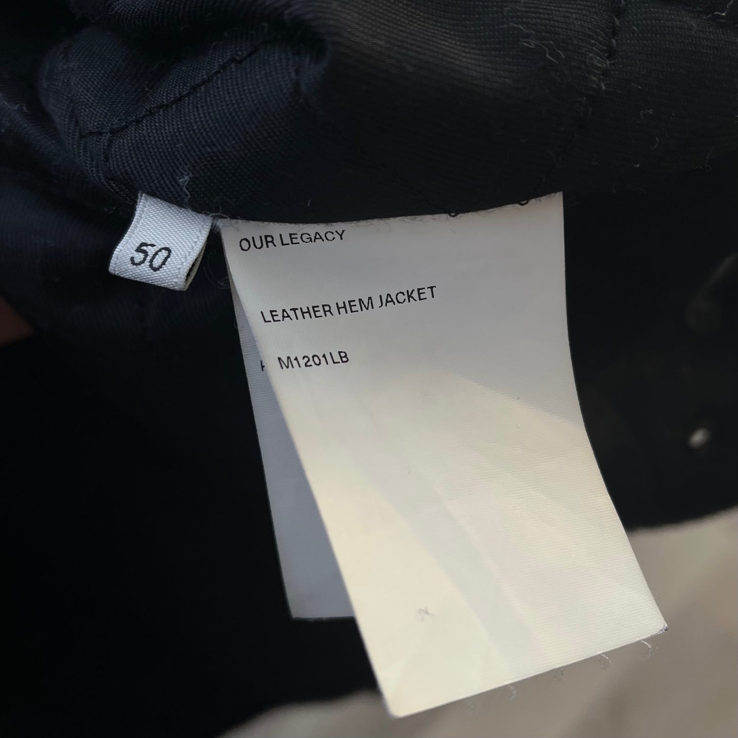2023aw our legacy black leather hum jacket 50