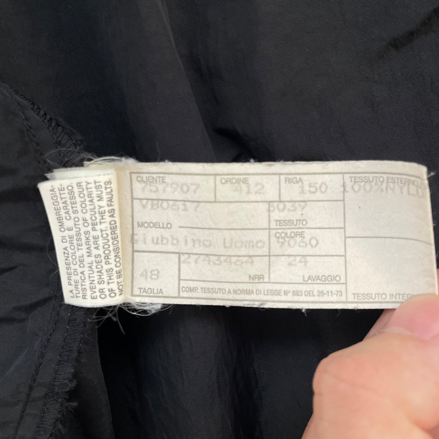 1990s emporio armani nylon short blouson 48