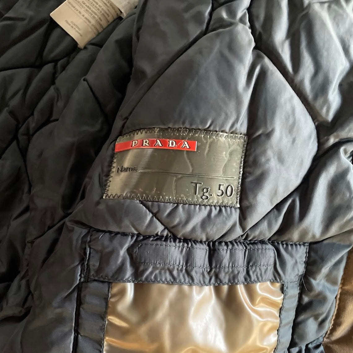 2000s prada sport sga390 down coat 50