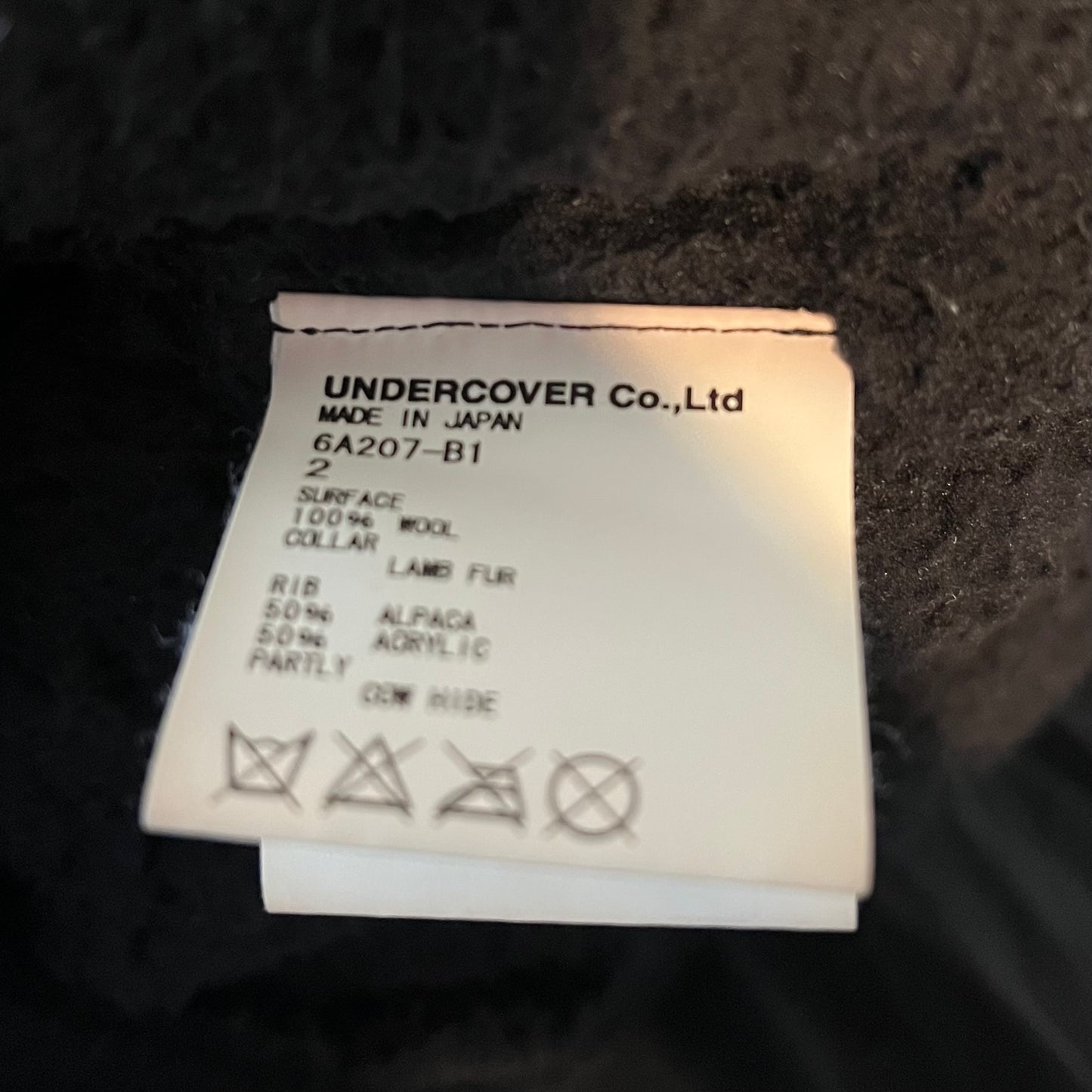 2006aw undercover arts&crafts fur docking wool blouson 2