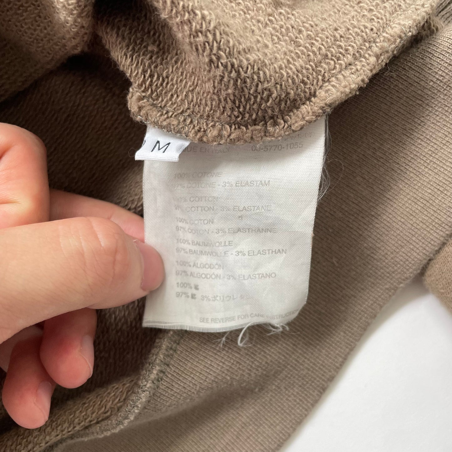 2002aw helmut lang paint hoodie M