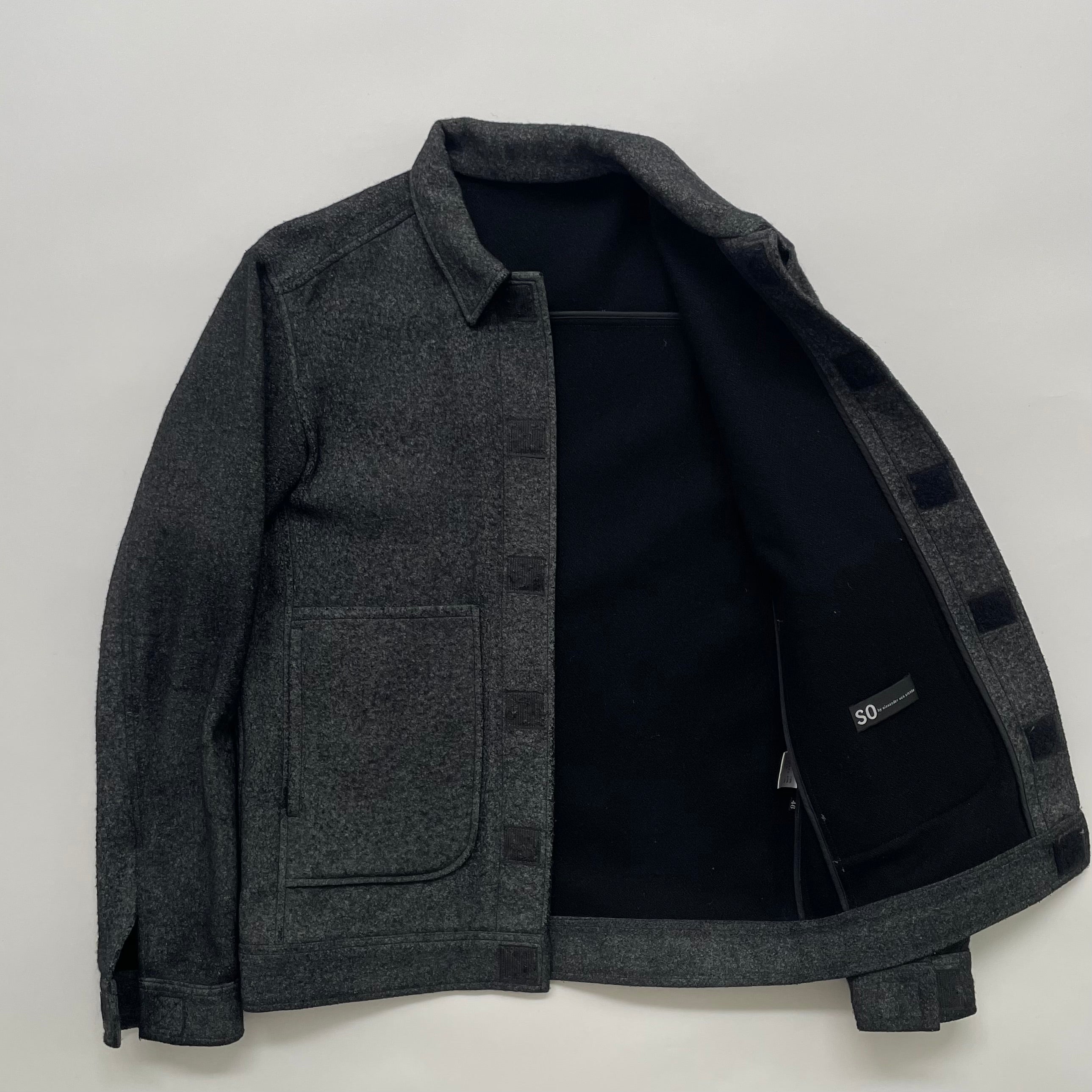 ［稀少］SO by alexander van slobbe ジャケット　48 so by alexander van slobbe nylon zip shirt jack