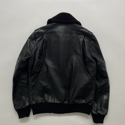 2003aw veronique branquinho caw leather flight jacket 46
