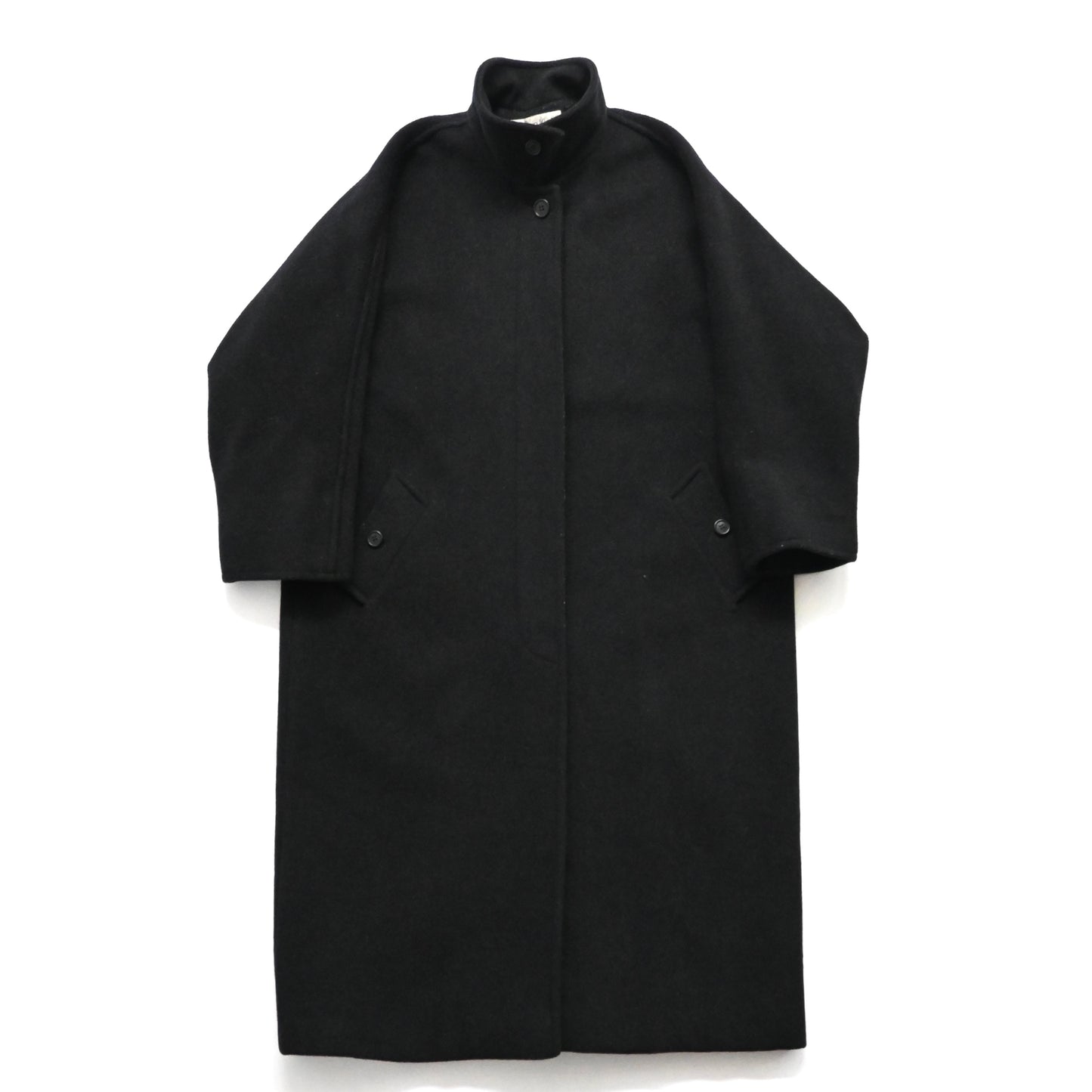 1980s calvin klein wool melton long coat M