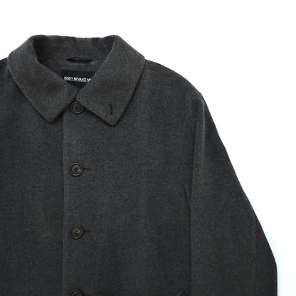 2000s issey miyake angora wool long coat M