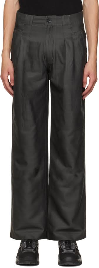 2022aw kiko kostadinov gray pune trousers 46