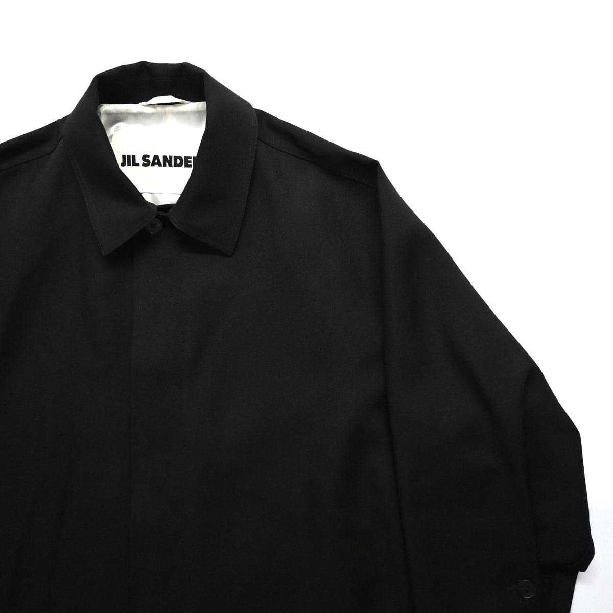 2020aw jil sander wool gabardine ink painting coat 46