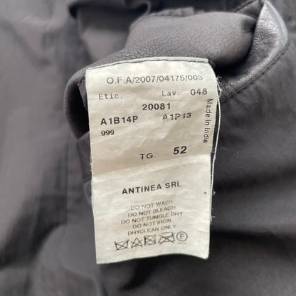 2007aw emporio armani piping leather jacket 52
